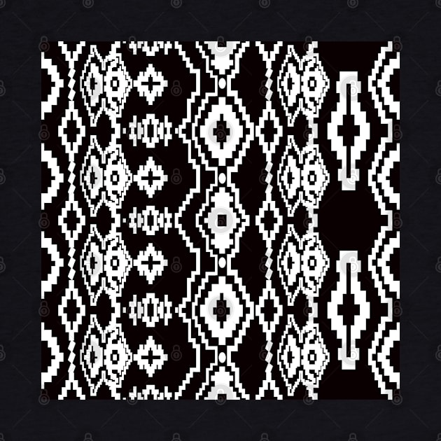 Black and white geometric abstract design by ilhnklv